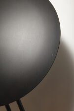 Bardzo duża okrągła metalowa jednopunktowa szaro-czarna lampa ścienna/kinkiet, Model Vega 3365/50, projekt Luciano Cesaro i Fabio Amico dla firmy Tre Ci Luce, Włochy, wzór z 1985 roku - obrazek 30