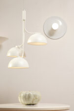 Jednopunktowa okrągła lakierowana na biało w połysku aluminiowa lampa ścienna/kinkiet, Space Age, firma Biffi, Włochy - obrazek 33