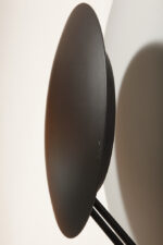 Bardzo duża okrągła metalowa jednopunktowa szaro-czarna lampa ścienna/kinkiet, Model Vega 3365/50, projekt Luciano Cesaro i Fabio Amico dla firmy Tre Ci Luce, Włochy, wzór z 1985 roku - obrazek 31