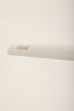 Smukła metalowa minimalistyczna, jednopunktowa, postmodernistyczna biała z czarnymi elementami lampa podłogowa "Veronica", Gianfranco Frattini dla Luci illuminazione (Lucitalia), Włochy, wzór z 1979 roku - obrazek 41