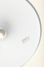 Jednopunktowa okrągła lakierowana na biało w połysku aluminiowa lampa ścienna/kinkiet, Space Age, firma Biffi, Włochy - obrazek 43