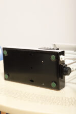 Jasno różowa z czarnymi elementami jednopunktowa metalowa modułowa lampa biurkowa z regulowaną wysokością ruchomego klosza, Typ DZ9/11, projekt Jozef Mára dla Kovos Teplice/Tesla, Czechosłowacja, lata 70. - obrazek 39