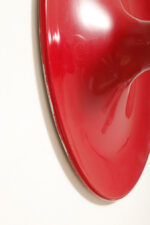 Duża jednopunktowa okrągła lakierowana na czerwono w połysku aluminiowa lampa ścienna/kinkiet, Space Age, Włochy, lata 70 - obrazek 55
