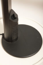 Czarna minimalistyczna jednopunktowa lampa biurkowa ze ściemniaczem "Abele" z metalu i tworzywa, projekt Gianfranco Frattini dla firmy Luci illuminazione (Lucitalia), Włochy, wzór z 1979 roku - obrazek 51