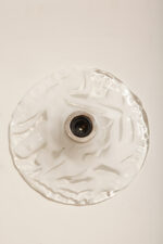 Jednopunktowa mlecznobiała okrągła lampa ścienna/kinkiet w niesymetryczne wzory ze szkła Murano, Space Age, La Murrina, Włochy, lata 70 - obrazek 16