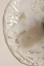 Jednopunktowa mlecznobiała okrągła lampa ścienna/kinkiet w niesymetryczne wzory ze szkła Murano, Space Age, La Murrina, Włochy, lata 70 - obrazek 17