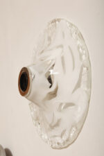 Jednopunktowa mlecznobiała okrągła lampa ścienna/kinkiet w niesymetryczne wzory ze szkła Murano, Space Age, La Murrina, Włochy, lata 70 - obrazek 22