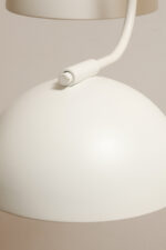 Duża metalowa biała trzypunktowa lampa wisząca/sufitowa "Tullio 3", Anker Studio dla Nordlux, Dania, około 2020 rok - obrazek 27