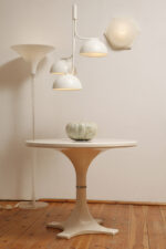 Duża metalowa biała trzypunktowa lampa wisząca/sufitowa "Tullio 3", Anker Studio dla Nordlux, Dania, około 2020 rok - obrazek 8