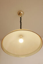 Jednopunktowa bardzo duża (65 cm) lampa wisząca/sufitowa "Baobab" XXL z tworzywa w odcieniach jasno kremowego i żołtego, projekt Franco Bresciani dla Harvey Guzzini/iGuzzini/Guzzini/Meblo, Space Age lata 70. - obrazek 11