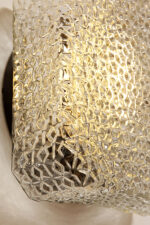 Szklany masywny fakturowy przeźroczysto lodowy kwadratowy jednopunktowy kinkiet/lampa ścienna z czarnym uchwytem z tworzywa, RZB (Rudolf Zimmermann Bamberg) Leuchten, Niemcy, lata 70. - obrazek 15