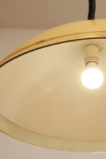 Jednopunktowa bardzo duża (65 cm) lampa wisząca/sufitowa "Baobab" XXL z tworzywa w odcieniach jasno kremowego i żołtego, projekt Franco Bresciani dla Harvey Guzzini/iGuzzini/Guzzini/Meblo, Space Age lata 70. - obrazek 15