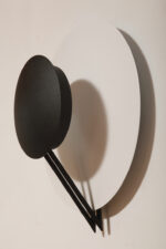 Okrągła metalowa jednopunktowa biało-czarna lampa ścienna/kinkiet, Model Vega 3365/33, projekt Luciano Cesaro i Fabio Amico dla firmy Tre Ci Luce, Włochy, wzór z 1985 roku - obrazek 18