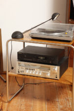 Czarna matowa jednopunktowa metalowa lampa biurkowa "Meridiana" z ruchomym ramieniem i kloszem, projekt Paolo Piva dla Stefano Cevoli, Włochy, wzór z 1983 roku - obrazek 17