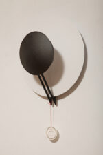 Okrągła metalowa jednopunktowa biało-czarna lampa ścienna/kinkiet, Model Vega 3365/33, projekt Luciano Cesaro i Fabio Amico dla firmy Tre Ci Luce, Włochy, wzór z 1985 roku - obrazek 20