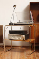 Czarna matowa jednopunktowa metalowa lampa biurkowa "Meridiana" z ruchomym ramieniem i kloszem, projekt Paolo Piva dla Stefano Cevoli, Włochy, wzór z 1983 roku - obrazek 21