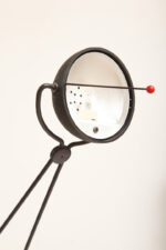 Czarna matowa jednopunktowa metalowa lampa biurkowa "Meridiana" z ruchomym ramieniem i kloszem, projekt Paolo Piva dla Stefano Cevoli, Włochy, wzór z 1983 roku - obrazek 22