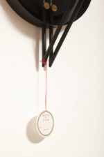 Okrągła metalowa jednopunktowa biało-czarna lampa ścienna/kinkiet, Model Vega 3365/33, projekt Luciano Cesaro i Fabio Amico dla firmy Tre Ci Luce, Włochy, wzór z 1985 roku - obrazek 25