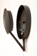 Okrągła metalowa jednopunktowa biało-czarna lampa ścienna/kinkiet, Model Vega 3365/33, projekt Luciano Cesaro i Fabio Amico dla firmy Tre Ci Luce, Włochy, wzór z 1985 roku - obrazek 26