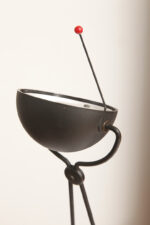 Czarna matowa jednopunktowa metalowa lampa biurkowa "Meridiana" z ruchomym ramieniem i kloszem, projekt Paolo Piva dla Stefano Cevoli, Włochy, wzór z 1983 roku - obrazek 31