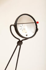 Czarna matowa jednopunktowa metalowa lampa biurkowa "Meridiana" z ruchomym ramieniem i kloszem, projekt Paolo Piva dla Stefano Cevoli, Włochy, wzór z 1983 roku - obrazek 37