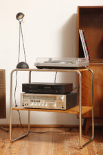 Czarna matowa jednopunktowa metalowa lampa biurkowa "Meridiana" z ruchomym ramieniem i kloszem, projekt Paolo Piva dla Stefano Cevoli, Włochy, wzór z 1983 roku - obrazek 43