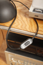 Czarna matowa jednopunktowa metalowa lampa biurkowa "Meridiana" z ruchomym ramieniem i kloszem, projekt Paolo Piva dla Stefano Cevoli, Włochy, wzór z 1983 roku - obrazek 50