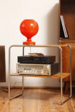 Duża jednopunktowa pomarańczowa szklana dwuwarstwowa lampa biurkowa/nocna TYP M 2/3, Štepán Tabery dla OPP Jihlava, Czechosłowacja, lata 70. - obrazek 13