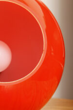 Duża jednopunktowa pomarańczowa szklana dwuwarstwowa lampa biurkowa/nocna TYP M 2/3, Štepán Tabery dla OPP Jihlava, Czechosłowacja, lata 70. - obrazek 23