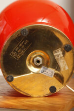 Duża jednopunktowa pomarańczowa szklana dwuwarstwowa lampa biurkowa/nocna TYP M 2/3, Štepán Tabery dla OPP Jihlava, Czechosłowacja, lata 70. - obrazek 27