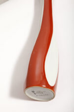 Porcelanowy brązowo-biały wazon "Kręcony" na pojedynczy kwiatek, ręcznie malowanym z ażurowym prześwitem, Polish New Look, Zakłady Porcelany Stołowej Ćmielów, lata 60. - obrazek 21