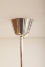 Pomarańczowa szklana trzypunktowa lampa sufitowa „Parasolka” z geometrycznym wzorem i złoceniami, Napako, Czechosłowacja, lata 60. - obrazek 23