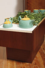 Zielono żółty ceramiczny serwis do kawy/herbaty w stylu Memphis dla czterech osób, projekt Massimo Iosa Ghini dla Naj Oleari, Włochy, lata 80. - obrazek 28