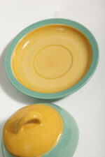 Zielono żółty ceramiczny serwis do kawy/herbaty w stylu Memphis dla czterech osób, projekt Massimo Iosa Ghini dla Naj Oleari, Włochy, lata 80. - obrazek 34