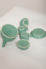 Zielono żółty ceramiczny serwis do kawy/herbaty w stylu Memphis dla czterech osób, projekt Massimo Iosa Ghini dla Naj Oleari, Włochy, lata 80. - obrazek 38