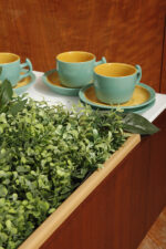 Zielono żółty ceramiczny serwis do kawy/herbaty w stylu Memphis dla czterech osób, projekt Massimo Iosa Ghini dla Naj Oleari, Włochy, lata 80. - obrazek 42