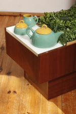 Zielono żółty ceramiczny serwis do kawy/herbaty w stylu Memphis dla czterech osób, projekt Massimo Iosa Ghini dla Naj Oleari, Włochy, lata 80. - obrazek 9