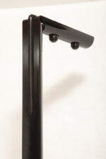 Smukła wysoka metalowa minimalistyczna, jednopunktowa, świecąca do góry postmodernistyczna cała czarna lampa podłogowa ze ściemniaczem "Ignazio", Gianfranco Frattini dla Luci illuminazione (Lucitalia), Włochy, wzór z 1979 roku - obrazek 42