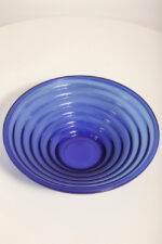 Duża reliefowa szklana misa/patera na owoce w kobaltowym kolorze z serii Bölgeblick, projekt Aino Aalto dla Iittala, Finlandia, wzór z 1932 roku - obrazek 6
