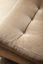 Niski fotel/mała sofa "Amanta" z konstrukcją z brązowego tworzywa i poduchami pokrytymi materiałem w kratkę w kolorze biszkoptowym, projekt Mario Bellini dla B&B Italia, lata 70. - obrazek 40